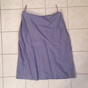 Banana Republic 100% linen grey/blue skirt